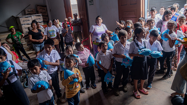 visita de los estudiantes de la I.E.P. Centro Chambira N° 62350