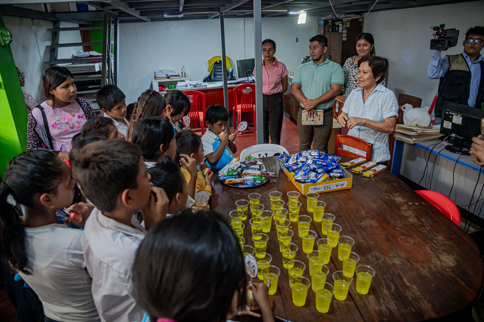 visita de los estudiantes de la I.E.P. Centro Chambira N° 62350