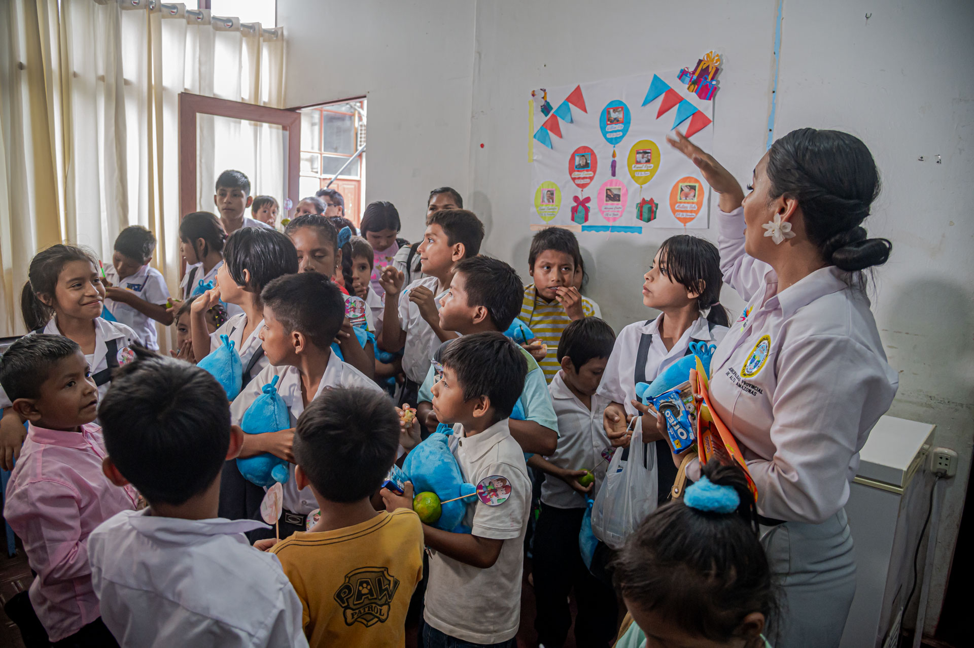 visita de los estudiantes de la I.E.P. Centro Chambira N° 62350