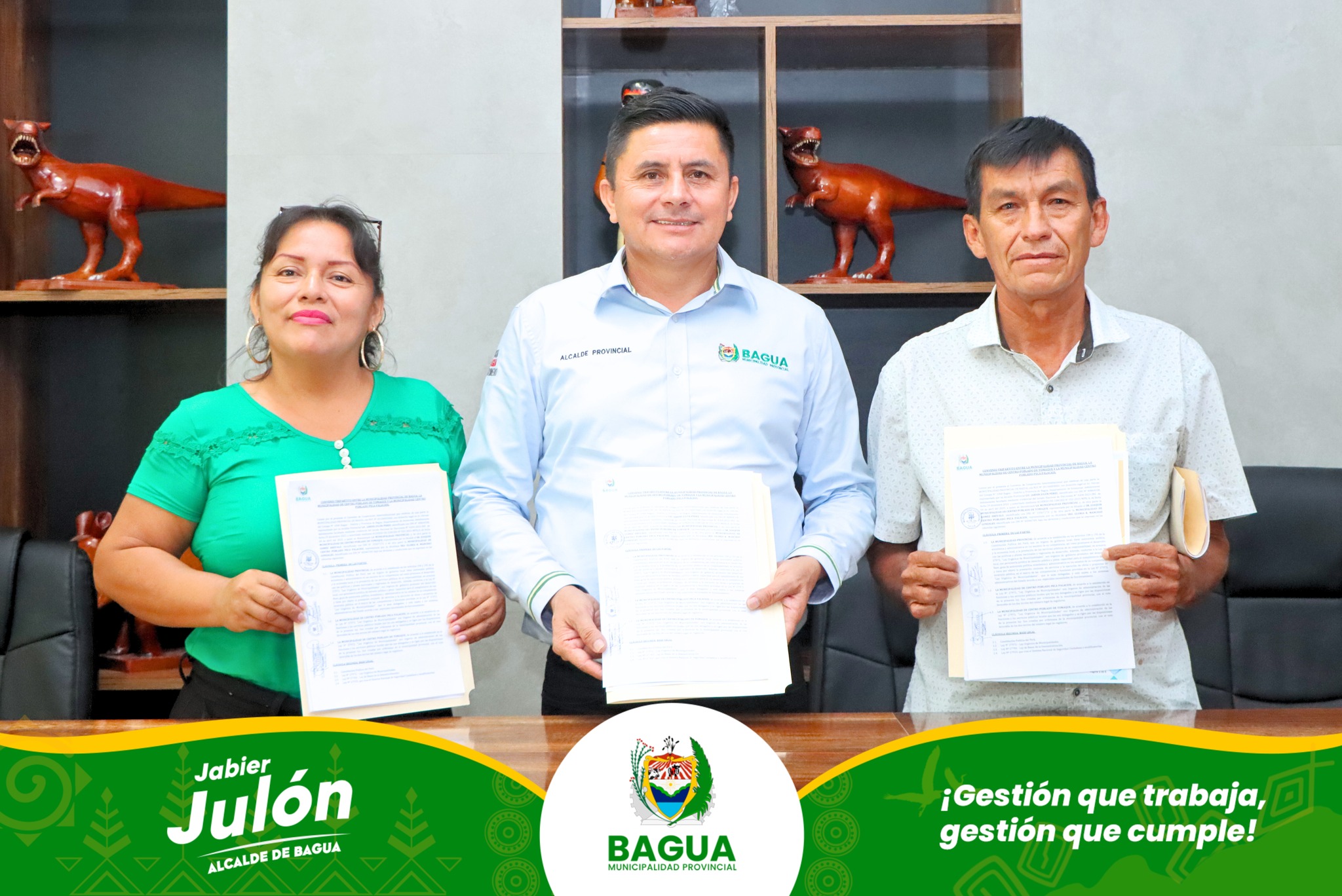 Alcalde Jabier Jul贸n hace entrega de trimoto de carga para fortalecer la seguridad en C.P. Peca Palacios y El tomaque.