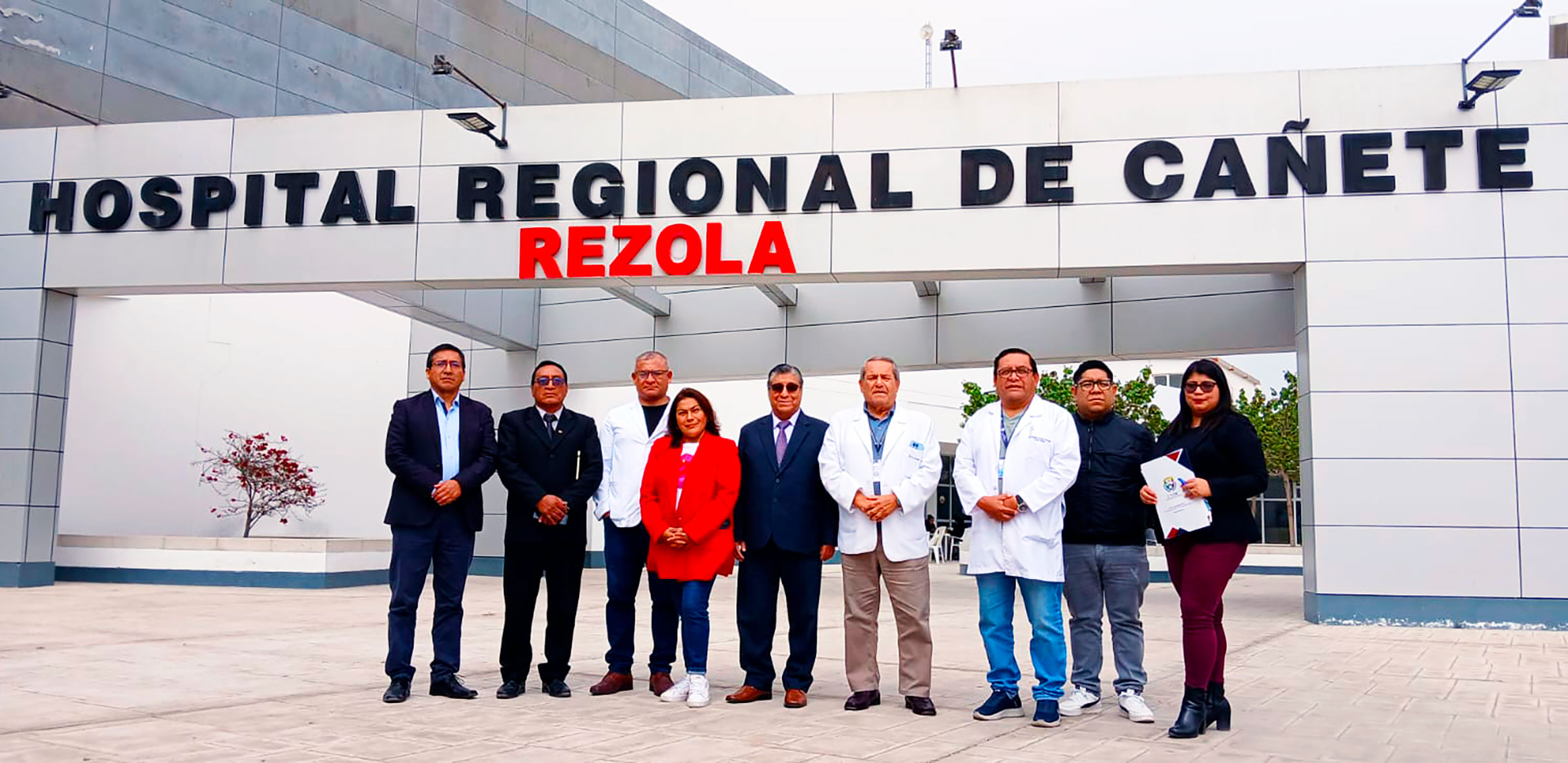 Autoridades de la Universidad Nacional de Cañete y del Hospital Regional Rezola de Cañete, se reunieron sostuvieron una importante reunión de coordinación para suscribir un Convenio Específico.
