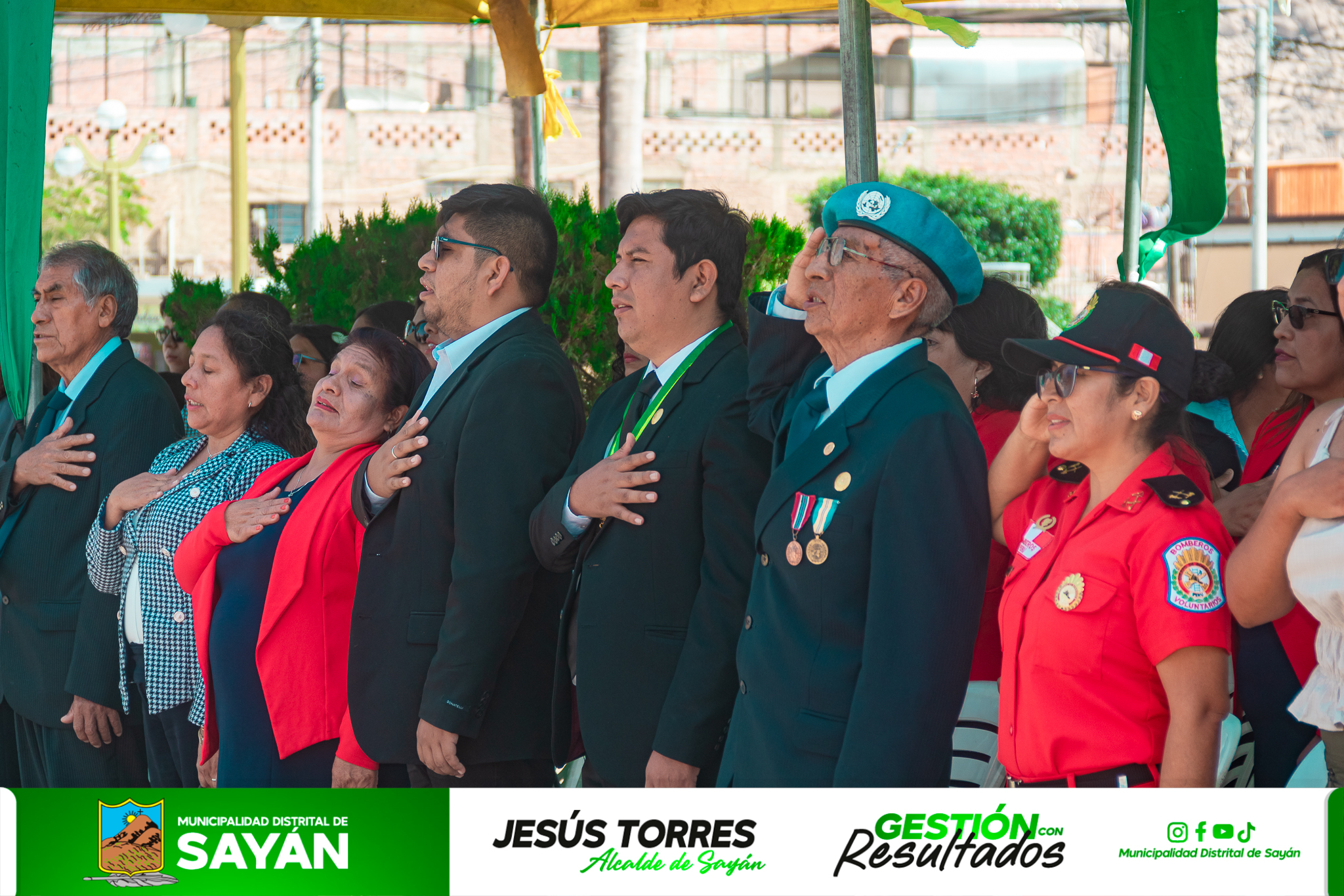 #ActoCívico SAYÁN CELEBRÓ EL DÍA DE LA EDUCACIÓN INICIAL CON IZAMIENTO DE BANDERAS Y TRADICIONAL PASEO DE BANDERA