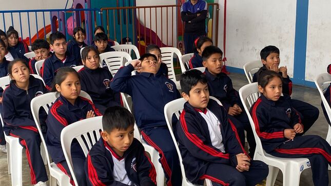 Charla de Educación Vial "Caminando seguro" llegó a varias instituciones educativas 