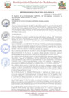 Vista preliminar de documento Ordenanza Municipal N° 004-2025-MDCH-P