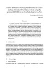 Vista preliminar de documento Análisis del Balance Hídrico y Rendimiento del Cultivo de Papa (Variedad Amarilis) durante la campaña agrícola 2024-2025 en La Encañada, Cajamarca, Perú