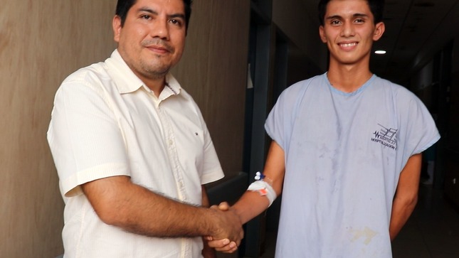 Debido a la gravedad de su condición fue referido al Hospital II-2 Tarapoto