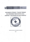 Vista preliminar de documento Plan de Trabajo del Programa Presupuestal 0131 - Control y Prevención en Salud Mental 2025