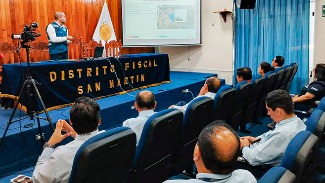 Brindamos capacitación sobre la gestión prospectiva y correctiva de la GRD al personal del Ministerio Público, departamento de San Martín