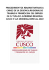 Vista preliminar de documento TUPA GRTPE GORE CUSCO 2022