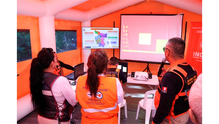 Alcaldesa participa en la Activaci贸n del Puesto de Comando Avanzada (PCA), en coordinaci贸n con INDECI.
