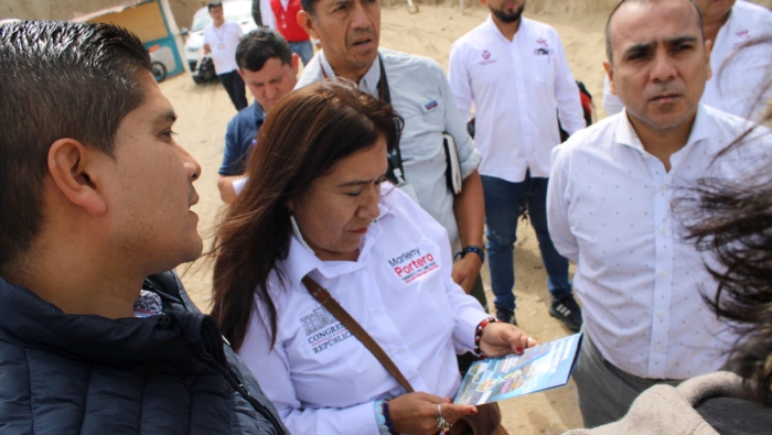 CONGRESISTA MARLENY PORTERO inspecciona condiciones técnicas en zona del Terminal Portuario de Lambayeque