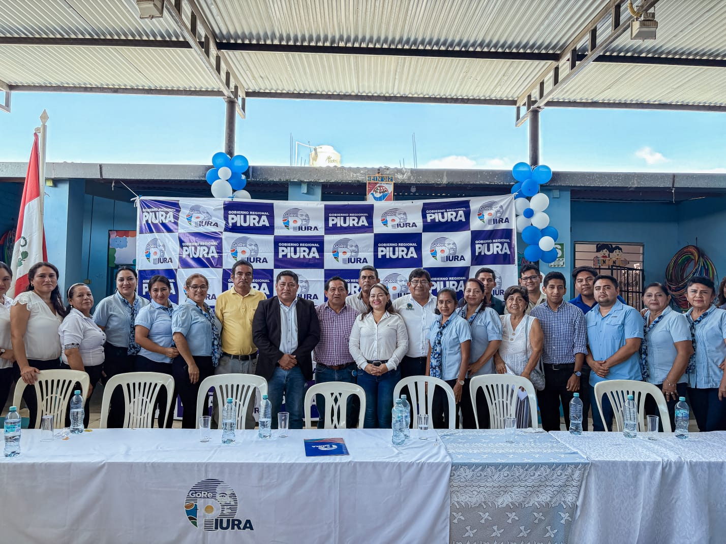 Vicegobernadora regional da inicio a modernización del Colegio Inicial 012 Asunción Palacios de Tambogrande