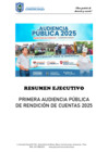 Vista preliminar de documento Resumen Ejecutivo I Audiencuia Pública 2025 
