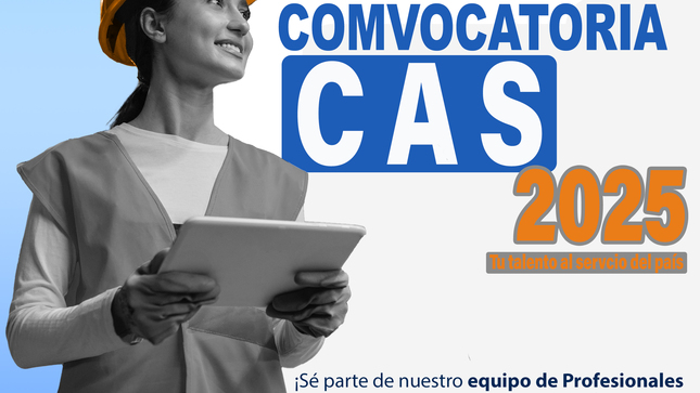 Postula al proceso "Convocatoria CAS 2025" de la Municipalidad Distrital de Maria Parado de Bellido. 