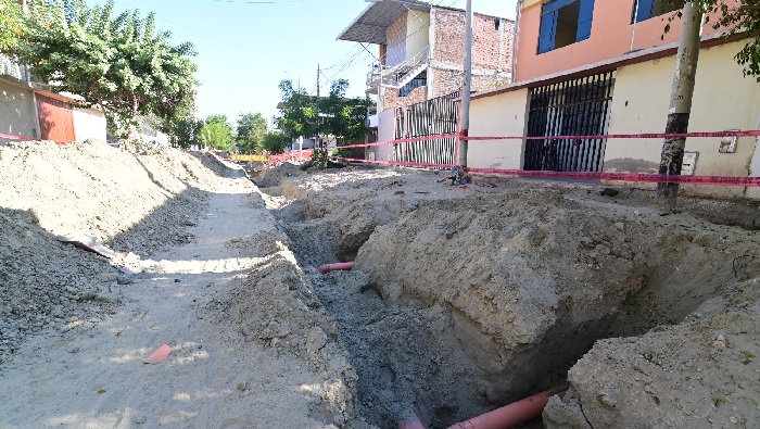 Avance de obra en calle Tizón