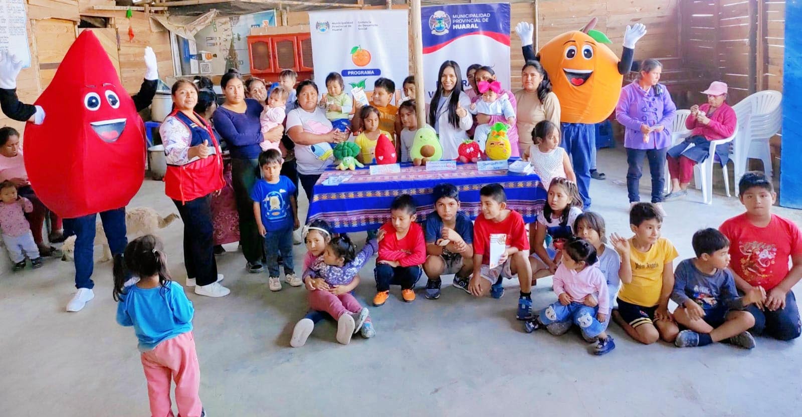 Sesión demostrativa de nutrición en el centro poblado Virgen Purísima: Promoviendo una alimentación saludable para combatir la Anemia