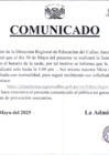 Vista preliminar de documento comunicado DREC