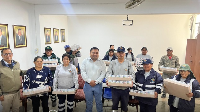 Apoyo nutricional diario para nuestro personal de limpieza públic