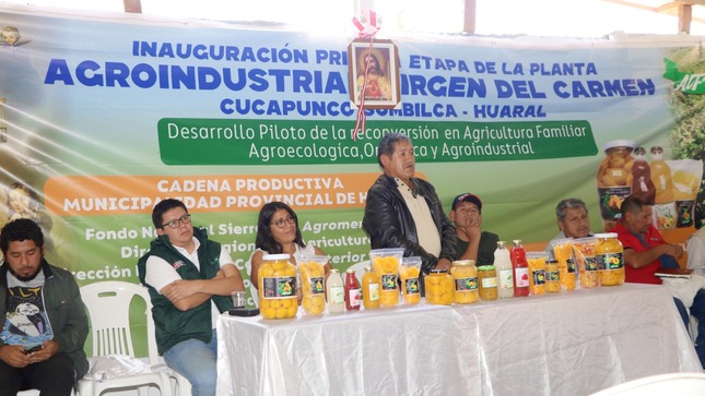 Municipalidad provincial de Huaral participó en la inauguración de la planta agroindustrial de frutas en Cucapunco – Sumbilca 