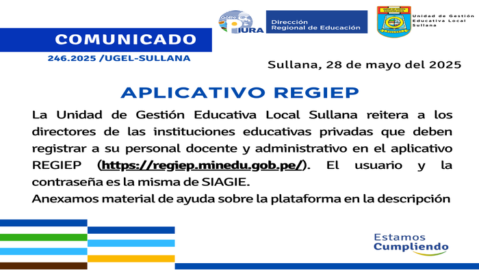 Comunicado N°246-2025