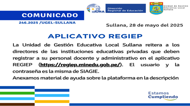 Comunicado N°246-2025