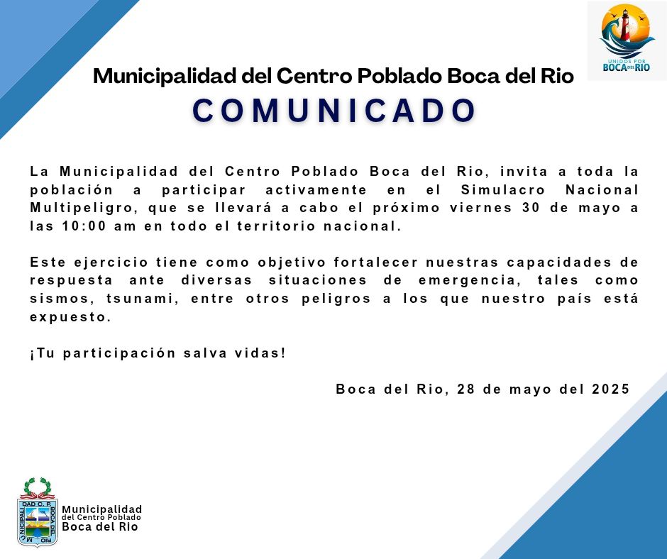 invitacion al simulacro multipeligro