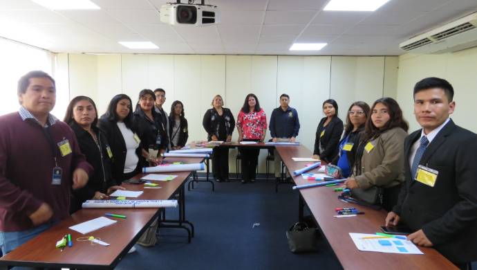 Universitarios y egresados realizan última etapa de evaluación para el Programa de Voluntariado del Ministerio Público.