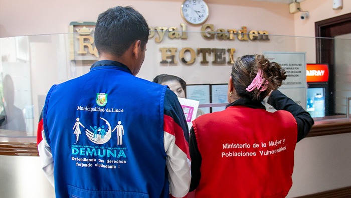 Municipalidad de Lince realiza operativo de sensibilización en hoteles para garantizar derechos de niñas, niños y adolescentes
