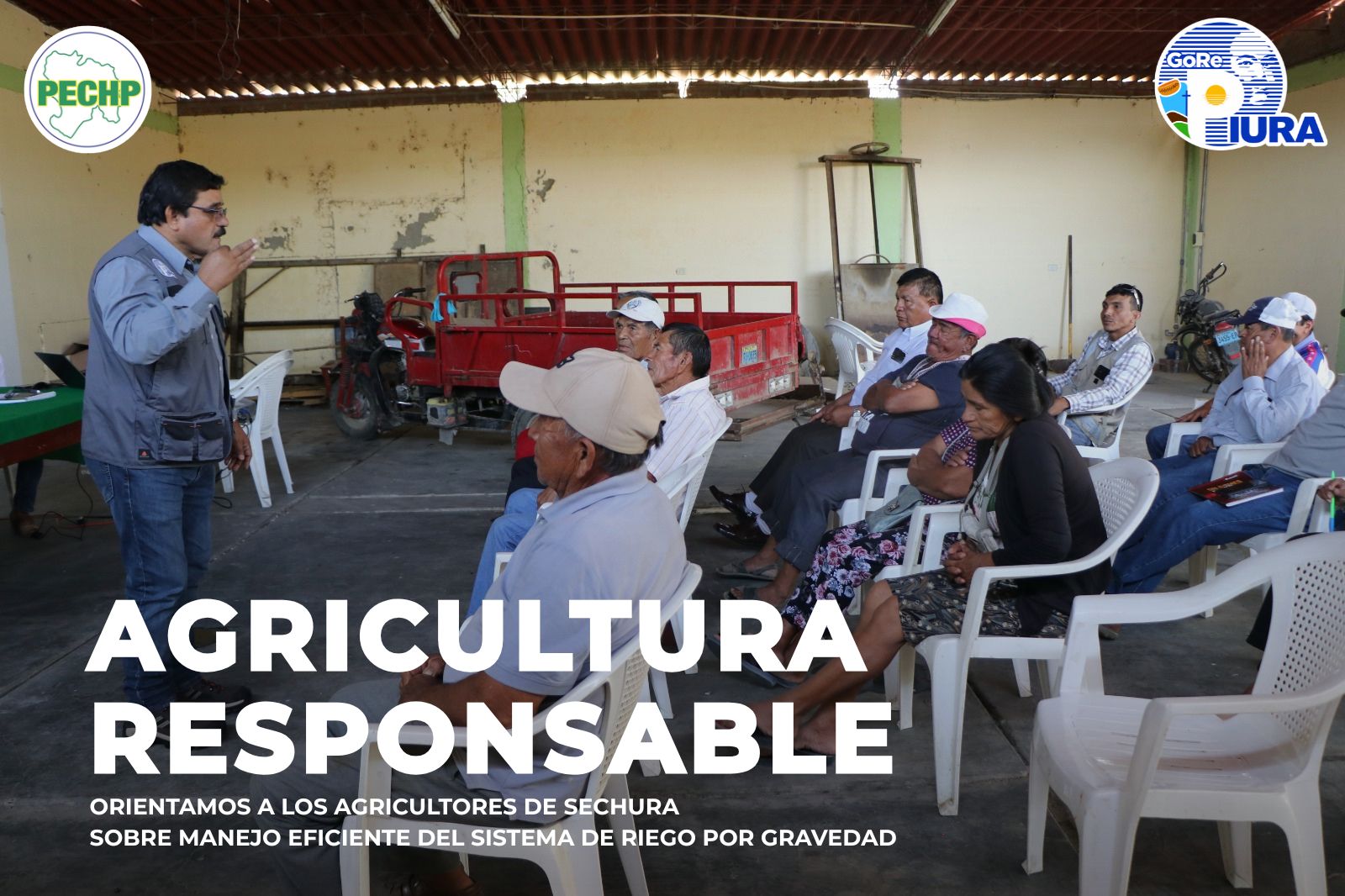 Los especialistas del PECHP orientaron a los agricultores en el mejoramiento de técnicas agrícolas.