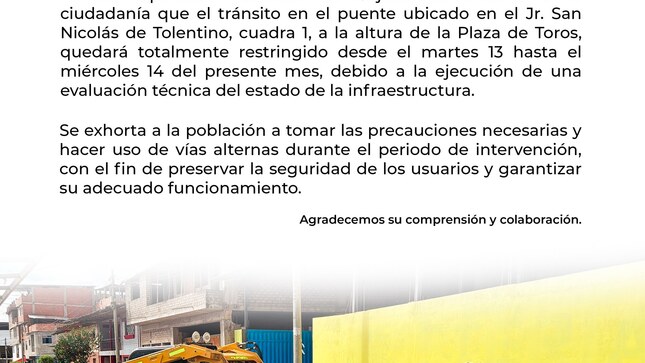 Comunicado importante