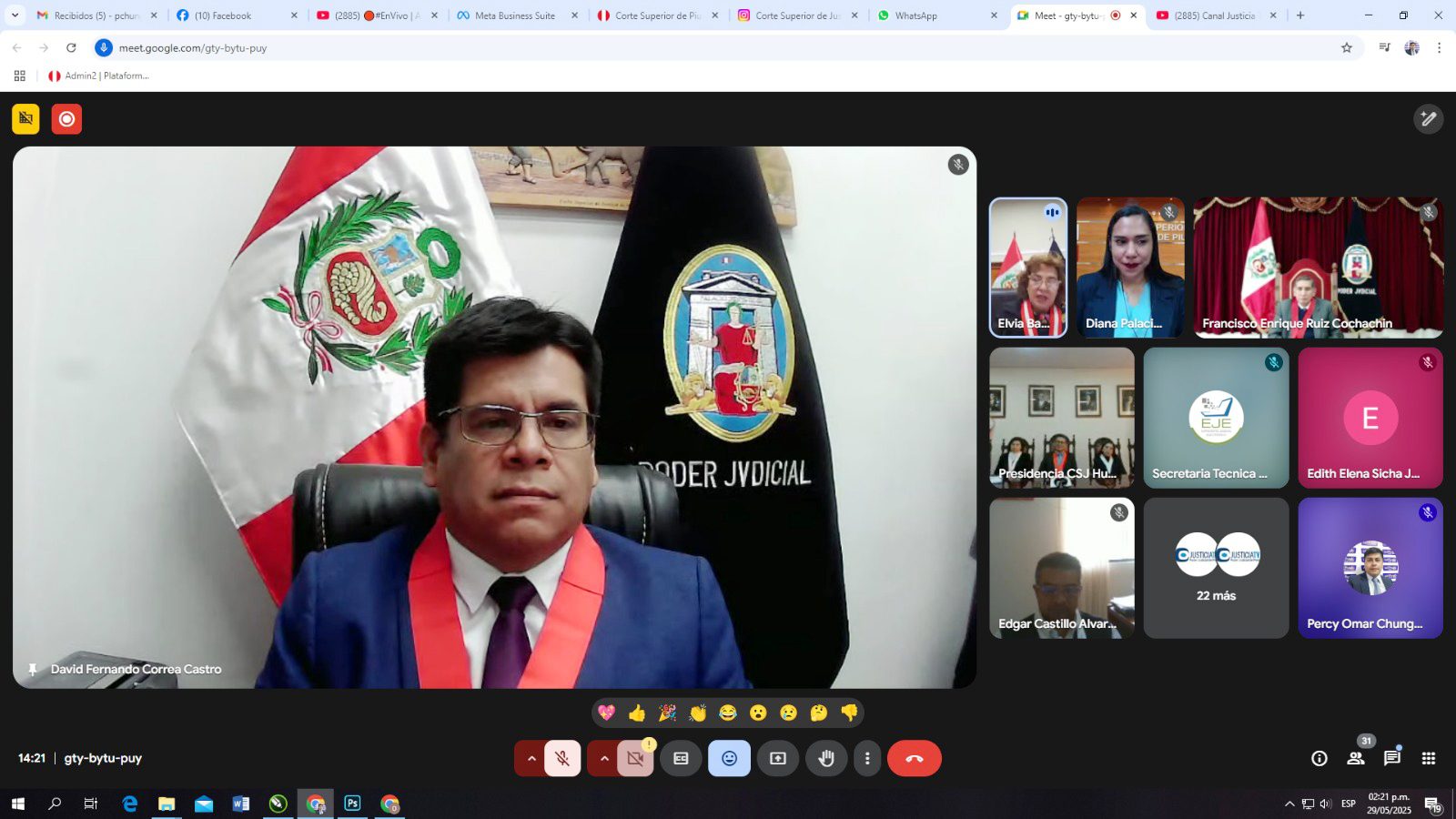 Poder Judicial amplía implementación del Expediente Judicial Electrónico en procesos de violencia familiar y alimentos en la Corte de Piura
