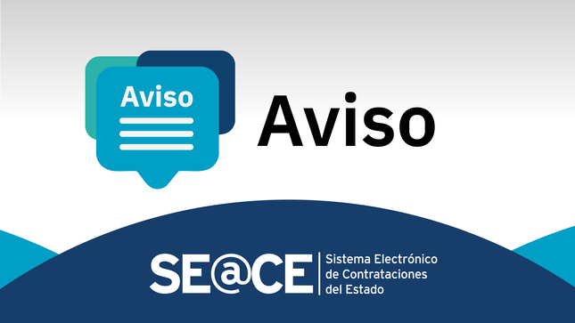 Aviso: Registro de información de Contrataciones Directas
