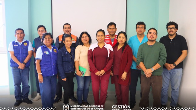 Reunión de prevención ante desastres.
