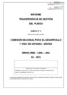 Vista preliminar de documento Informe de Transferencia de Gestión (ITG)_DEVIDA (MAR.2024-MAY.2025)