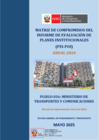 Vista preliminar de documento Matriz de Compromisos del Informe de Evaluación de Planes Institucionales (PEI-POI) - Anual 2024