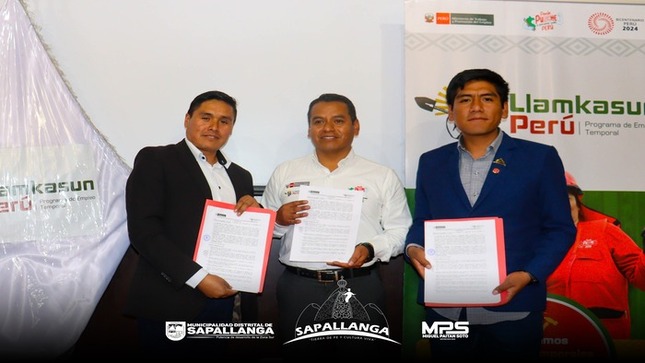 Firma de Convenio "LLAMKASUN PERÚ"