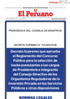 Vista preliminar de documento Decreto Supremo N° 116-2023-PCM