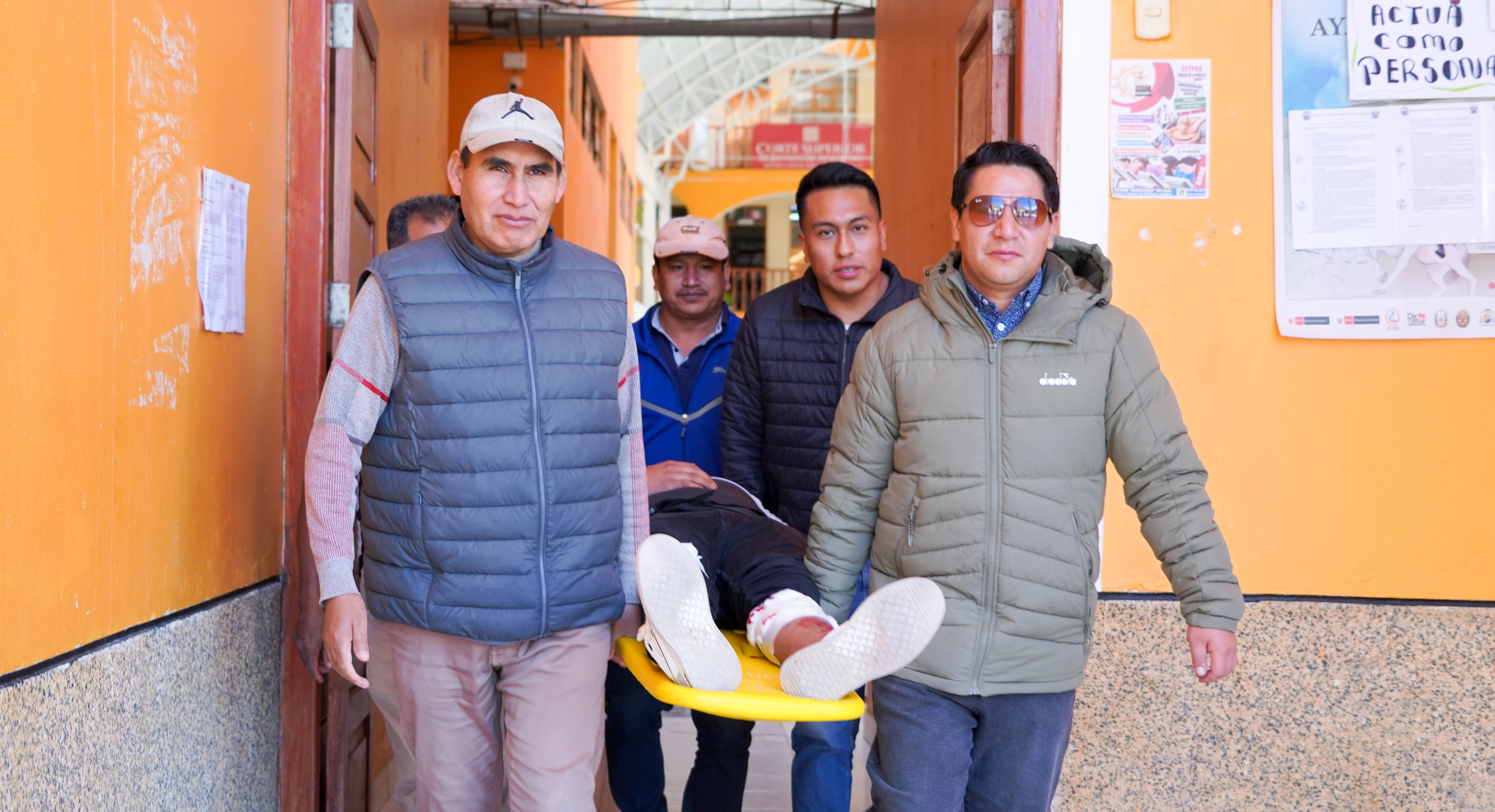 Nota informativa sobre la participación de la provincia de Cangallo en el Simulacro Nacional Multipeligro.
