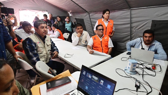 Alcalde en simulacro