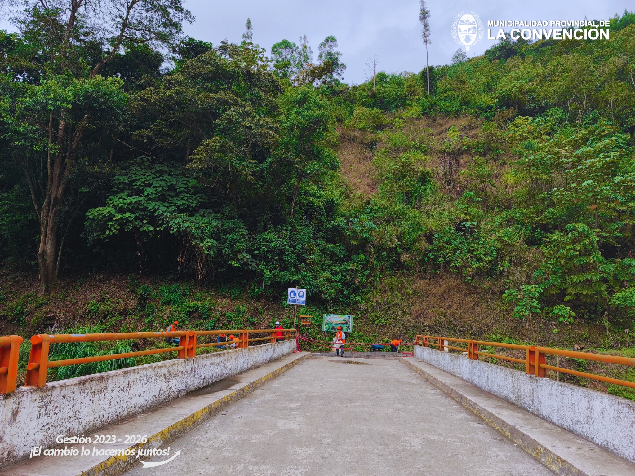Avanza la construcción del puente Poromate en la cuenca Chuyapi