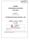 Vista preliminar de documento Informe de Transferencia de Gestión del Pliego