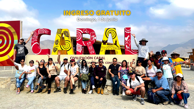 Domingo, 1 de junio: INGRESO GRATUITO a Caral, Áspero y Vichama