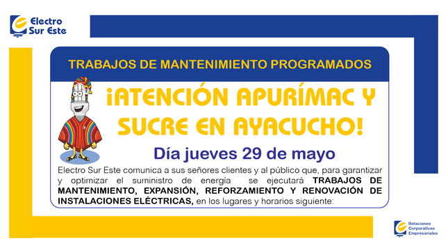 Información corte programado