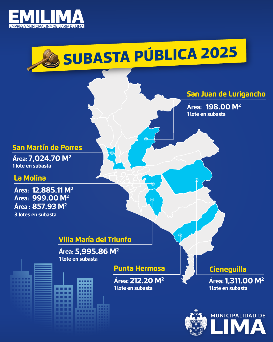 Primera convocatoria de subasta publica de terrenos 2025