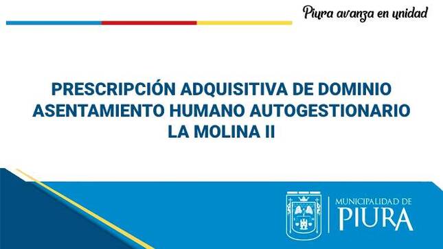 Prescripción adquisitiva de dominio - AH La Molina II