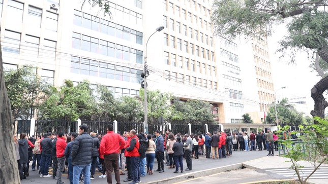 Foto de personas participando de simulacro