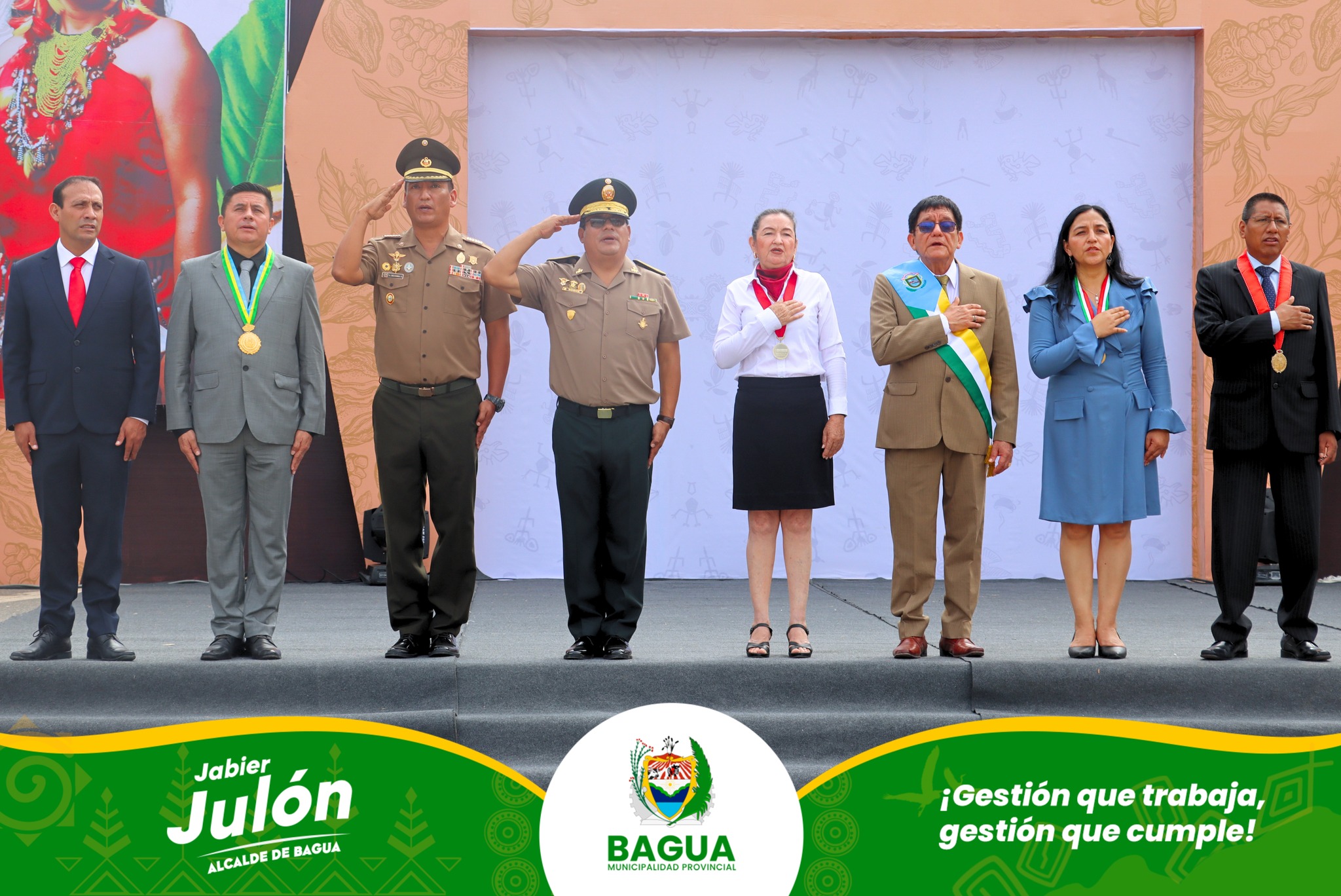 Alcalde Provincial de Bagua participa en el 41Β° Aniversario de la Provincia de Utcubamba.