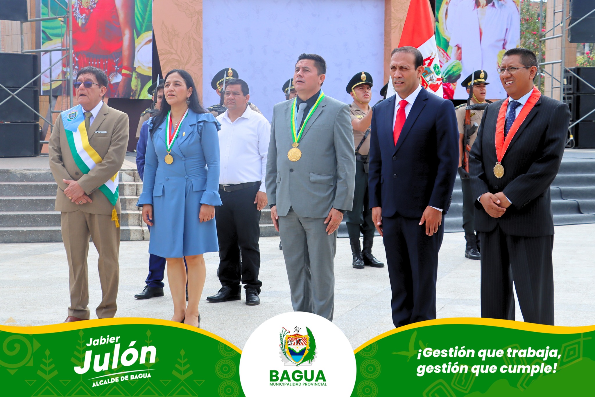 Alcalde Provincial de Bagua participa en el 41Β° Aniversario de la Provincia de Utcubamba.
