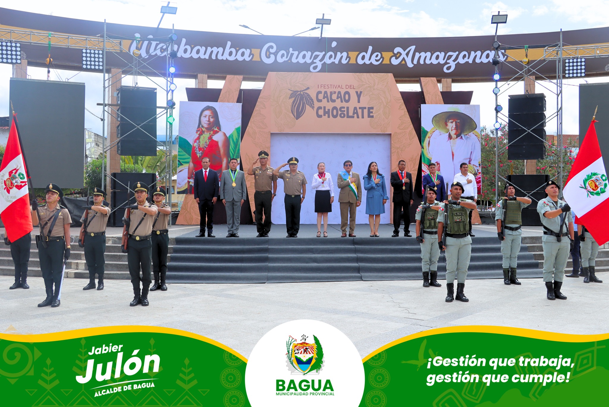 Alcalde Provincial de Bagua participa en el 41Β° Aniversario de la Provincia de Utcubamba.