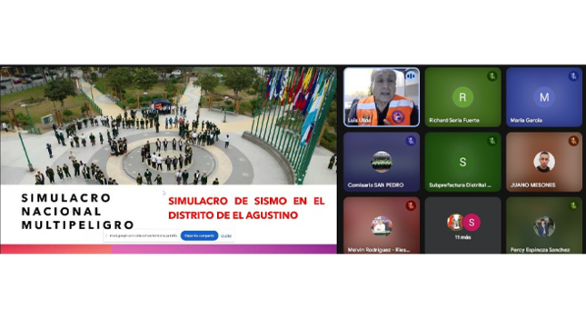 Cabe mencionar que el simulacro implica la movilización de personal y recursos, asimismo permite evaluar los Planes de Operaciones de Emergencia, Planes de Contingencia, Protocolos y Procedimientos de las entidades integrantes. Durante esta reunión los participantes coordinaron la ubicación, desplazamientos, rutas de evacuación, entre otros.
Este simulacro tiene como finalidad fortalecer las capacidades de preparación y respuesta de la población en general, para un eventual riesgo de desastre, por ello es muy importante la participación de todos este viernes 30 de mayo, a las 10 de la mañana.